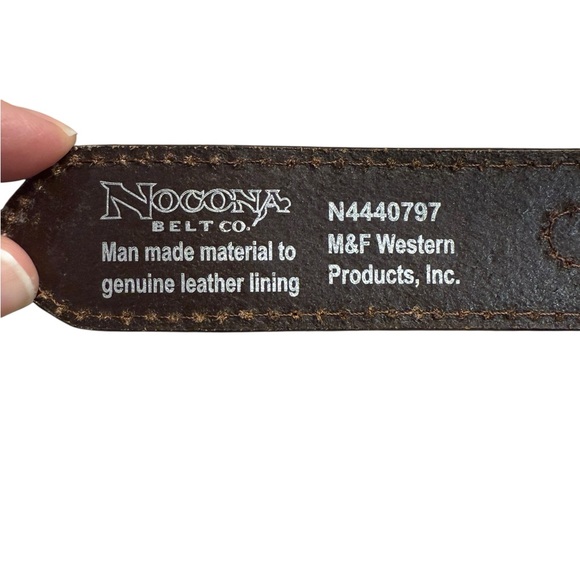 Nocona Belt Size 28 Serape Western Belt with Silver Buckle - Picture 5 of 8